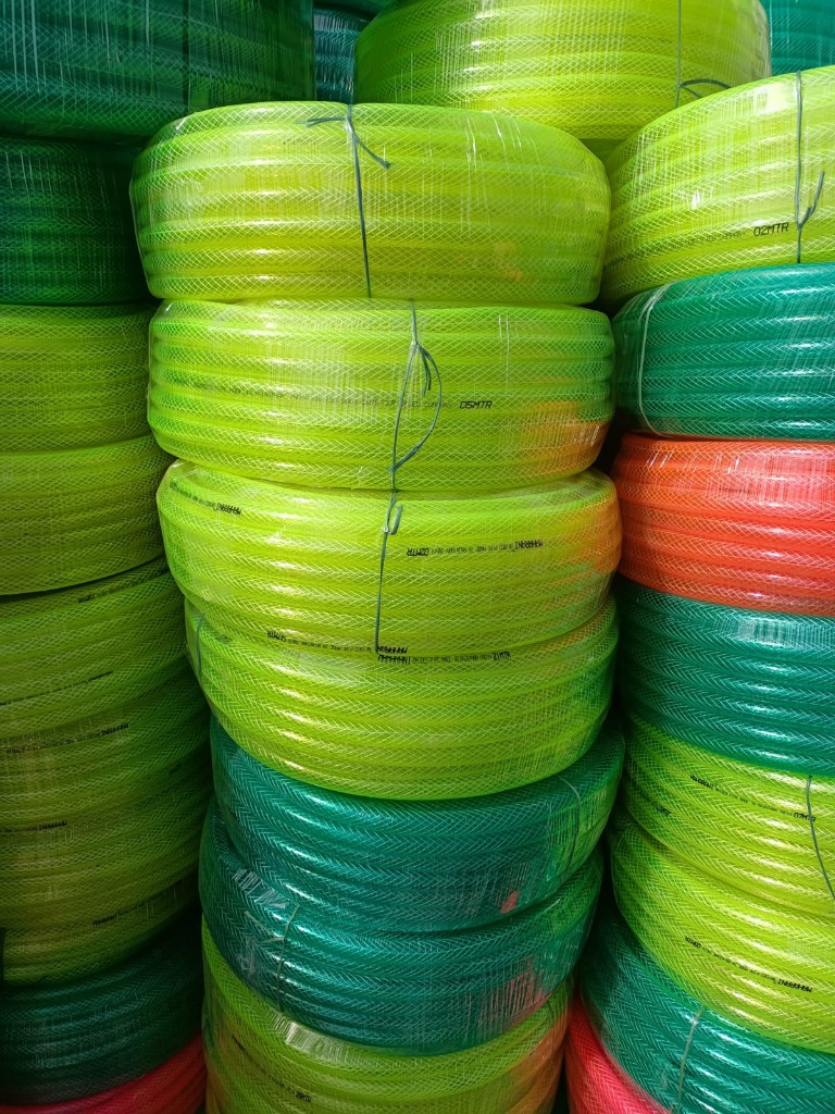 Multi-Color Braided Hose Factory Stacks